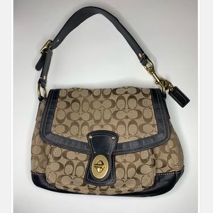 Coach Signature Legacy Shoulder Bag.